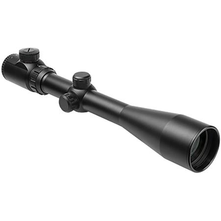 NcSTAR 4-16x50 Euro III Riflescope, Red/Green Illum Small Cross+Plex Ret, 30mm