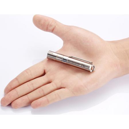 NITECORE T5S Stainless Steel LED Key-Chain Flashlight, 2.5-65 Lumens Output