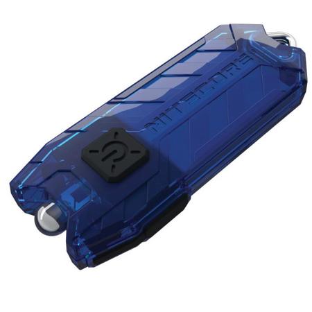 Nitecore TUBE USB Rechargeable Key-Chain LED Flashlight, 45 Lumens, Blue