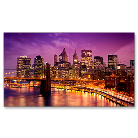 NEC X551UN-TMX4P 55" Ultra-Narrow 2x2 TileMatrix Video Wall Solution