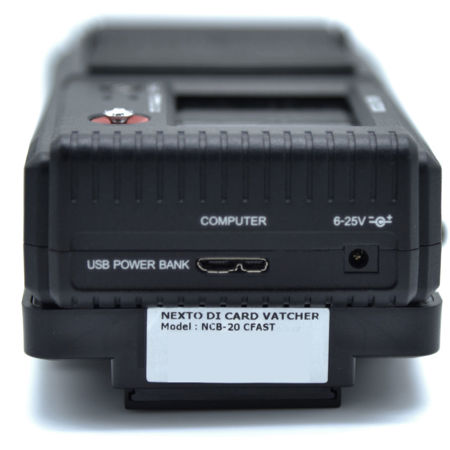 Nexto DI NCB-20 Cfast 4 Slot Memory Card Reader and Copier with V-Mount Bracket