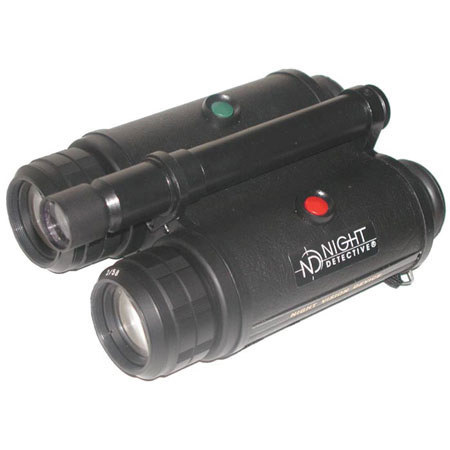 Night Detective B Brand 2.5x Compact Night Vision Binoculars with IR Illuminator, (Generation 1+ Image Intensifier Tubes)