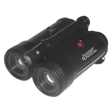 Night Detective B Brand 3x Compact Night Vision Binoculars with IR Illuminator, (Generation 1+ Image Intensifier Tubes)