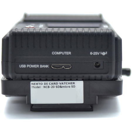 Nexto DI NCB-20 Memory Card Reader and Copier with V-Mount Battery Plate