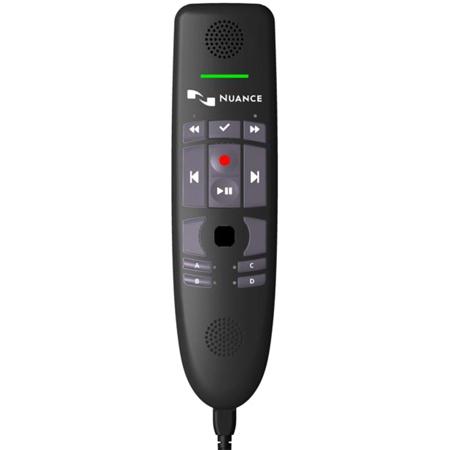 Nuance PowerMic 4 Clinician Dictation Microphone with 9' Cord
