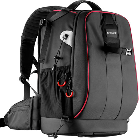 Neewer NW-XJB-D2330-R Pro Camera Backpack, Black/Silver