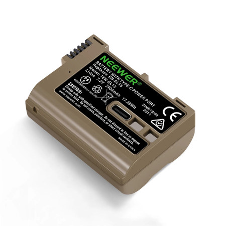 Neewer EN-EL15c 17.28Wh 7.2V 2400mAh Lithium-ion Battery