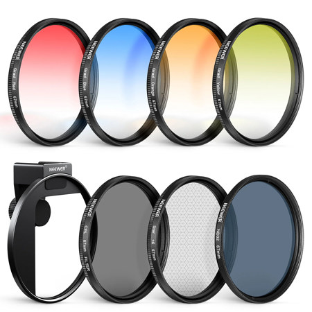 Neewer 67mm Clip-On Filter Kit for Phone and Camera