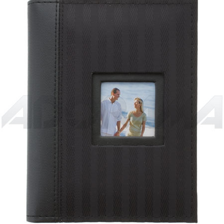Neil Enterprises Slip-In Cover Black Album, 24 4x6in