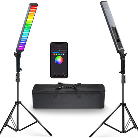 Neewer BH20C 2' 21W Handheld RGBWW LED Light Stick, 2-Pack