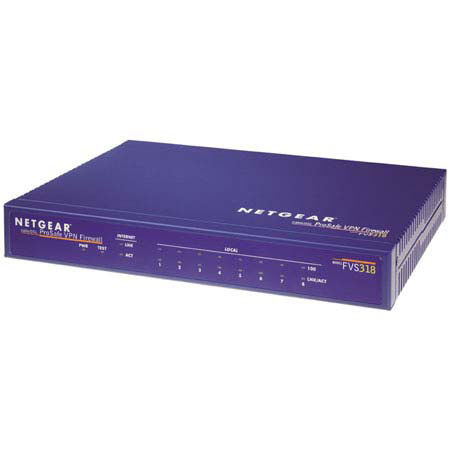 Netgear ProSafe VPN Firewall 8 with 8-Port 10/100 Switch #FVS318NA