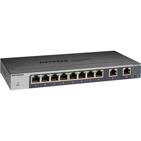 Netgear GS110MX 8-Port 10-Gigabit Ethernet Unmanaged Switch
