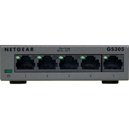 Netgear GS305 5-Port Gigabit Ethernet SOHO Unmanaged Switch