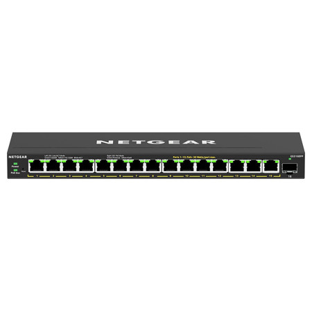 Netgear GS316EPP 16-Port 231W PoE+ Gigabit Plus Managed Switch w/SFP