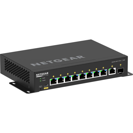 Netgear AV Line M4250-9G1F-POE+ 8-Port 110W PoE+ GbE Managed Network Switch