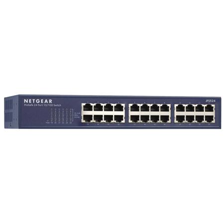 Netgear ProSAFE 24-Port 10/100Mbps Fast Ethernet Rack Mountable Switch