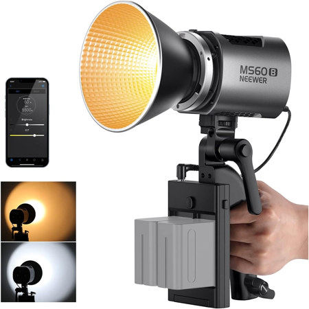 Neewer MS60B 65W Handheld Bi-Color COB LED Video Spotlight