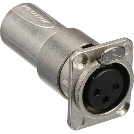 Neutrik NA3FDM XLR 3-Pin Female to Male Feedthrough Adapter for Panel Mount