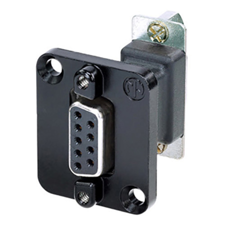 Neutrik NADB9FF-B 9-Pole D-Sub Feedthrough Female to Female Adapter, Black
