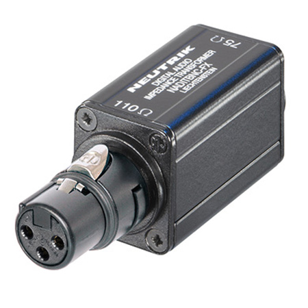 Neutrik NADITBNC-FX AES/EBU Impedance Transformer Female Adapter