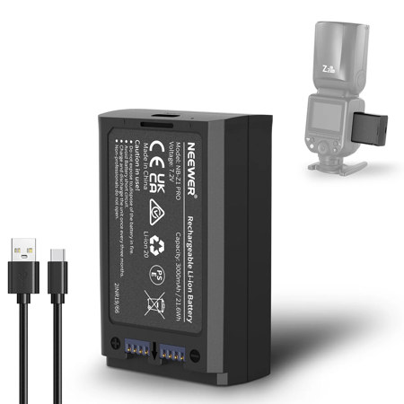 Neewer NB-Z1 PRO 21.6Wh 7.2V 3000mAh Rechargeable Lithium-ion Battery for Z Series Flashes