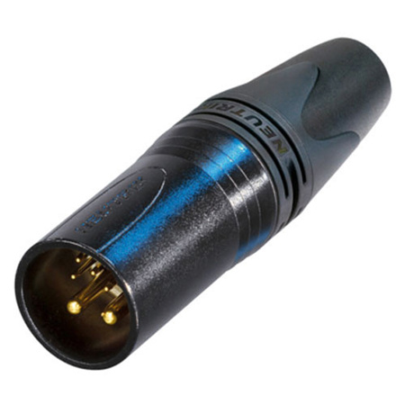 Neutrik NC10MXX-14-B XX Series 10-Pole XLR Male Connector, Black Metal Housing
