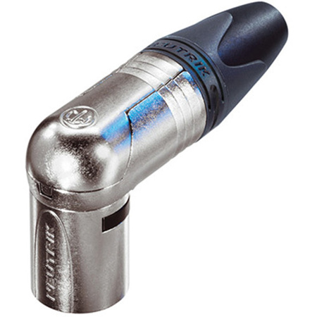Neutrik NC3MRX 3-Pole Right Angle XLR M Cable Connector, Nickel, Silver Contacts