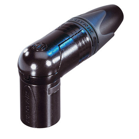 Neutrik NC3MRX-BAG 3-Pole XLR M Cable Connector, Black Housing, Silver Contacts