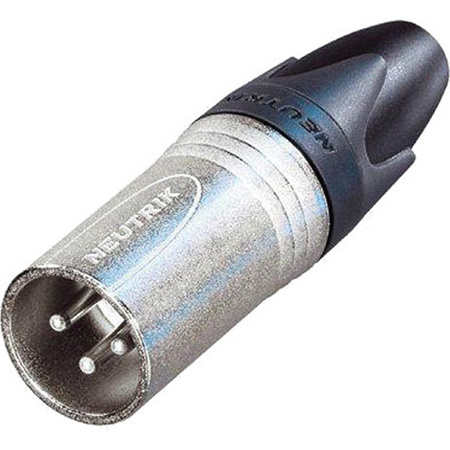 Neutrik NC3MXX 3-Pole XLR Male Cable Connector, Nickel Housing, Silver Contacts