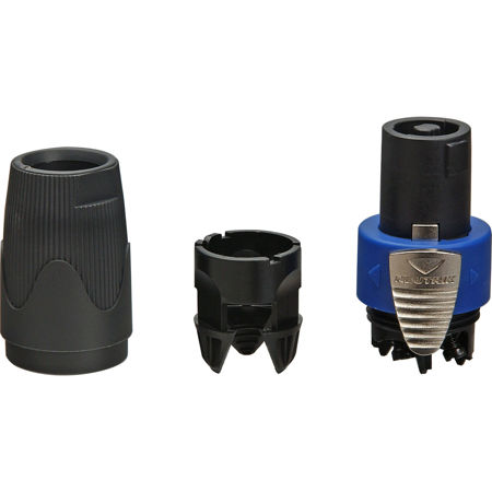 Neutrik NL4FX Locking 4-Pole High-Load SpeakON Connector, Gray