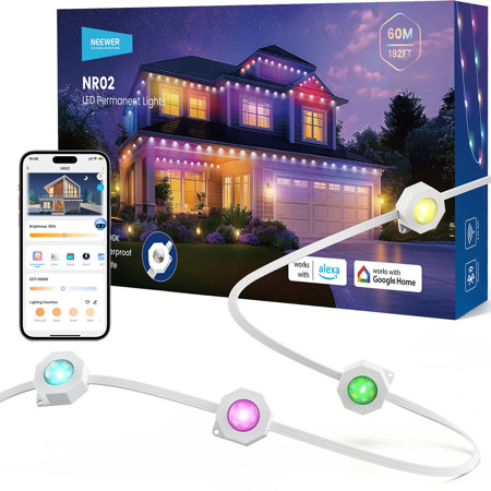 Neewer NR02 Smart RGBCW Permanent Outdoor LED String Light