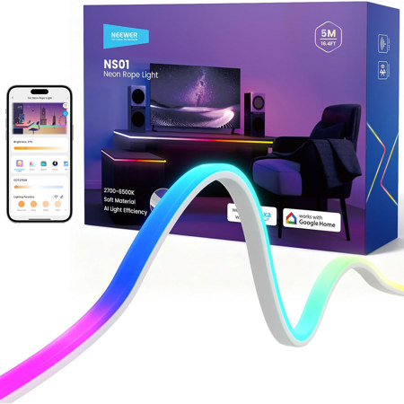 Neewer NS01 Front Lit Smart RGB Neon LED Strip Light