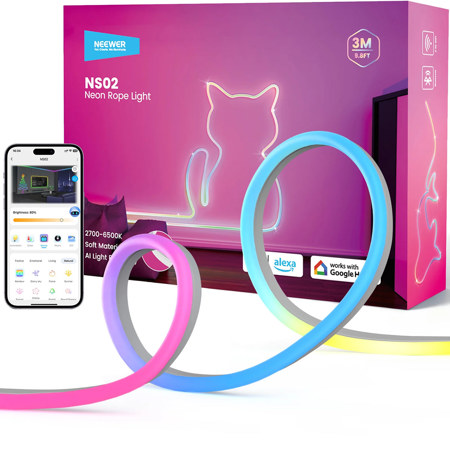 Neewer NS02 Side Lit Smart RGB Neon LED Strip Light