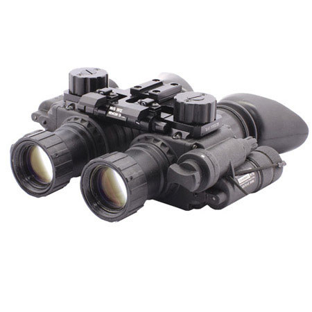 Newcon Optik 1x Gen 3 Dual Tube Autogated Night Vision Binocular, 25mm Eye Relief, 64 lp/mm Resolution, Manual Gain Control, Built in I/R, Waterproof