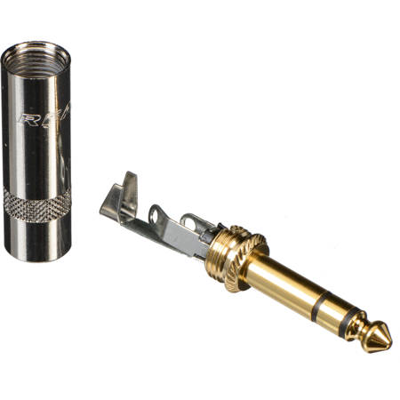 Neutrik Rean NYS228G 3-Pole 1/4" Stereo Male Phone Plug, Gold Contacts