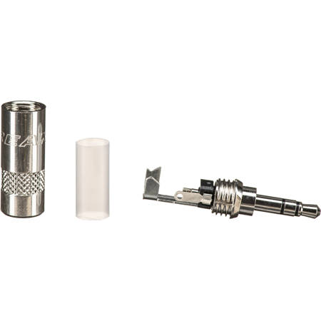 Neutrik Rean NYS231L 3.5mm Mini Stereo Plug, Nickel Shell, Silver Contacts