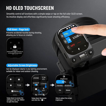 Neewer QZ-S Touchscreen TTL Wireless Flash Trigger for Sony 10107859EU