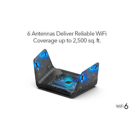 Netgear Nighthawk RAX70 AX8 8-Stream AX6600 Tri-Band Wi-Fi 6