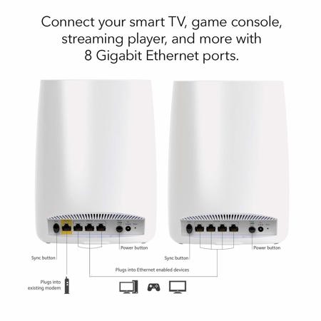 Netgear Orbi Wireless Router AC3000 Tri-Band Wi-Fi System