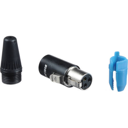 Neutrik Rean RT3FC-B TINY XLR Female Cable Connector, Black Shell, Gold Contacts