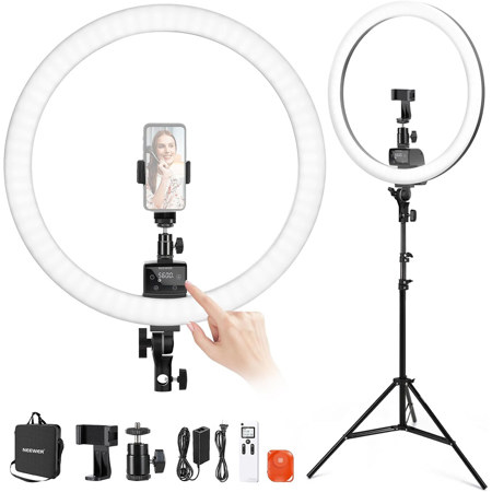 Neewer SRP18-2.4G 18" 42W Bi-Color LED Ring Light Kit