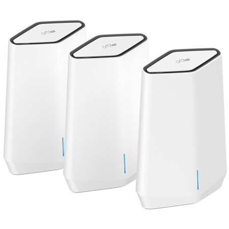 Netgear Orbi Pro SXK50B31 AX5400 Tri-Band Wi-Fi 6 Mesh System with Router + 2 Satellite