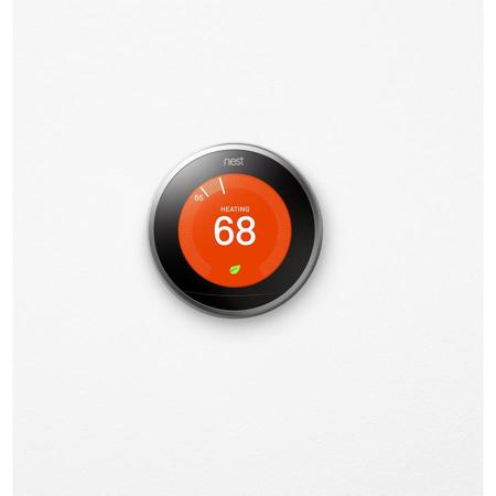 Google Nest Learning Thermostat 3rd Generation, Stainless Steel