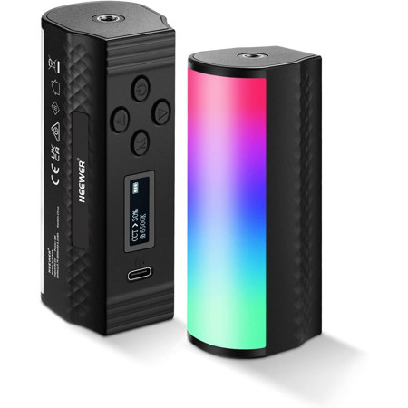 Neewer TL96RGB 4.3" 6W Handheld Mini RGB LED Light Wand, 2-Pack