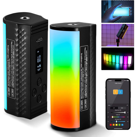 Neewer TL98C 4.3" 4.5W Magnetic Handheld Mini RGB LED Light Wand