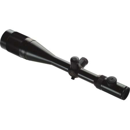 12-42x56mm BR Benchrest Series Rifle Scope, Matte Black Finish with Illuminated Mil Dot Reticle, .125 MOA Adjustments, Adjustable Objective.