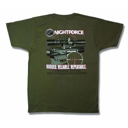 Nightforce Optics AR Themed T-Shirt, X-Large, Green