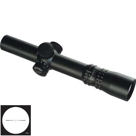Nightforce Optics Nightforce 2.5 - 10 x 24mm NXS Series Rifle Scope, Matte Black Finish with Illuminated FC-2 Reticle, .25 MOA Adjustments.