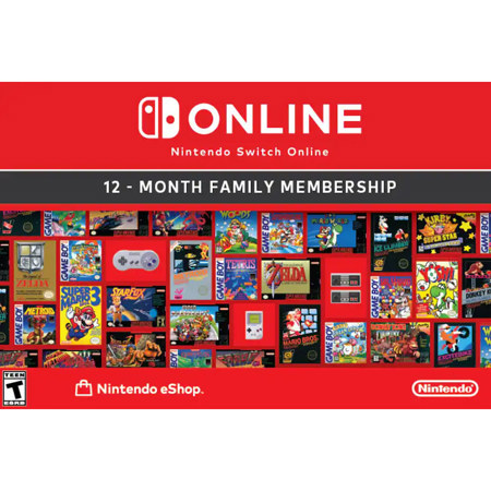 Nintendo Switch Online 1-Year Family Membership, Download