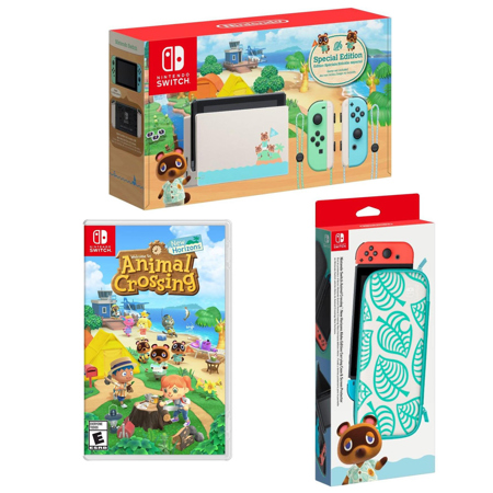 Nintendo Switch - Animal Crossing: New Horizons Edition W/Carrying Case/Crossing